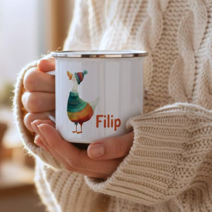 Emaille Becher | Tiere vom Ammersee | Ente